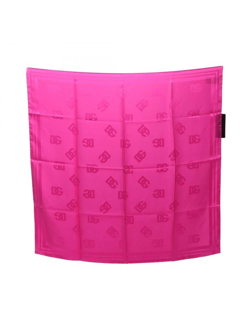 Dolce & Gabbana Scarf Logo Silk Pink